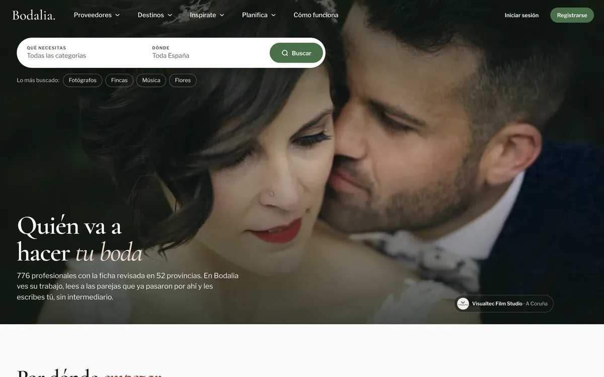 Portada de bodalia.es