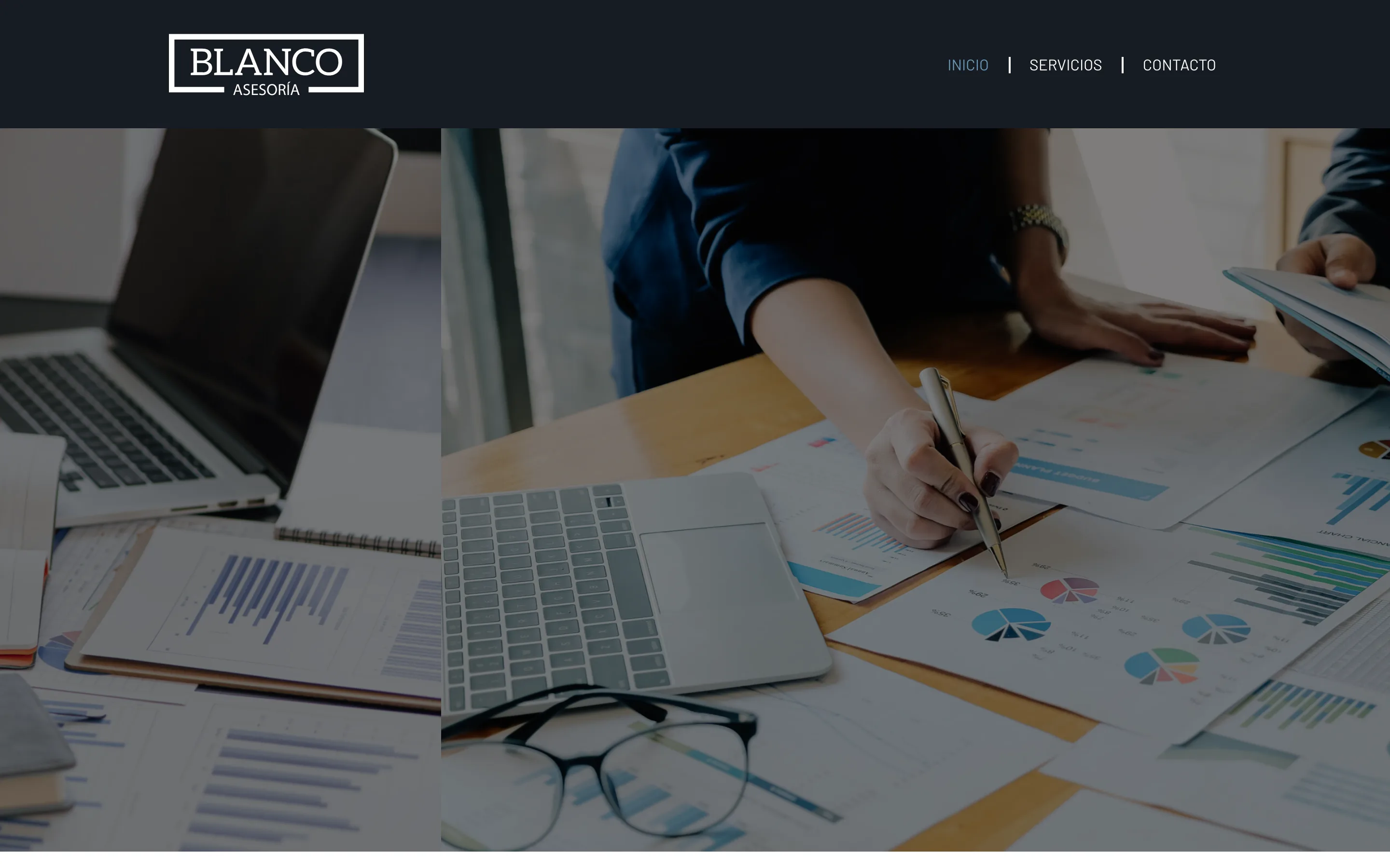 Diseño web de Asesoría Blanco creado por VisualTec HOST