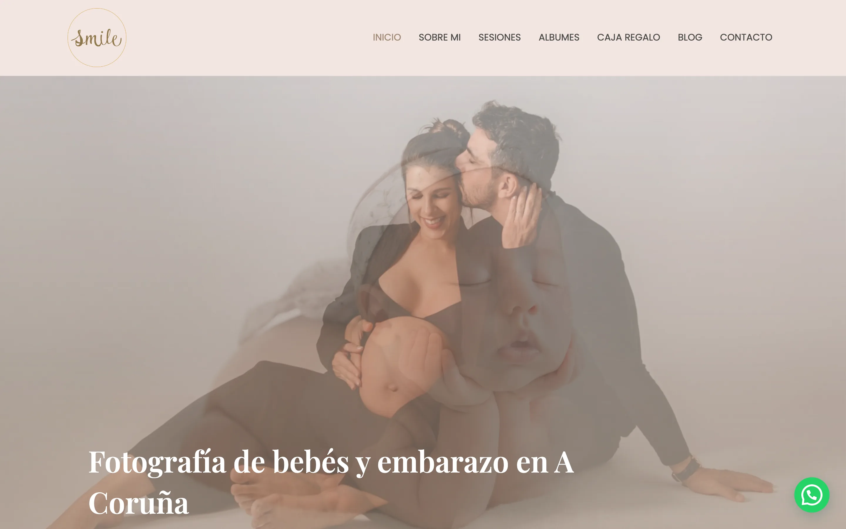 Diseño web de Smile Fotografía creado por VisualTec HOST