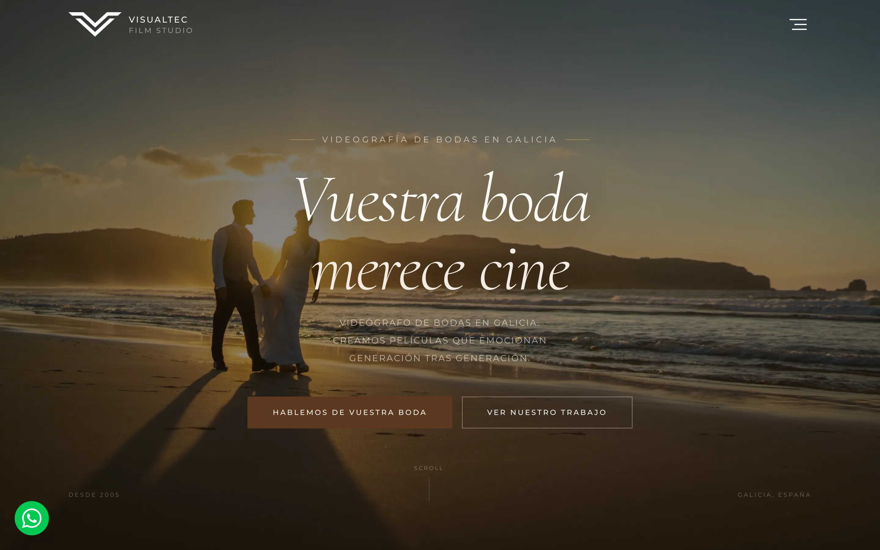 Diseño web de VisualTec Studio creado por VisualTec HOST